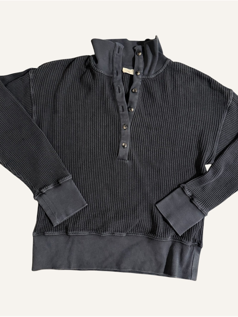 Faherty Apres Waffle Henley Sweater